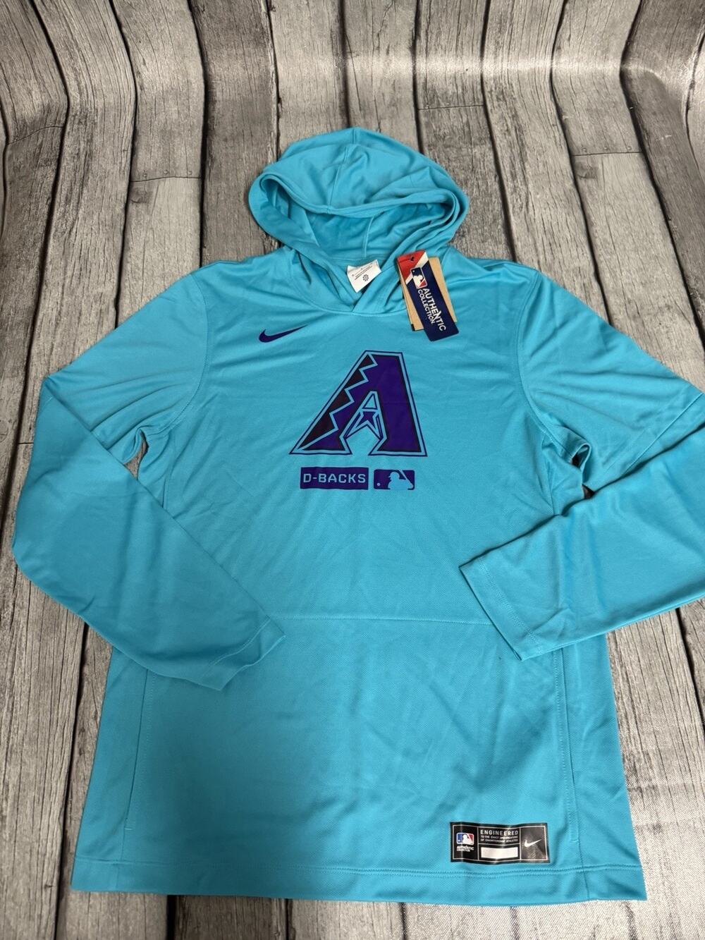 NWT Men’s Nike Arizona Diamondbacks City Connect Dri Fit Lightweight Hoodie MED